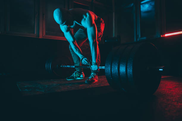 istock Man exercising at the gym 1134668856