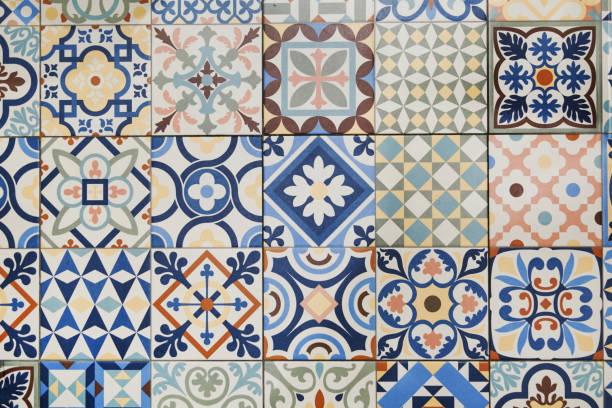 istock Texture of ceramic tiles in oriental turkish style 1134669925