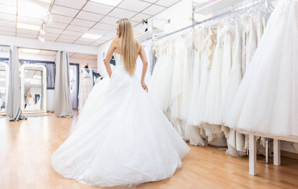 istock Bride & wedding dress at store 1134671241