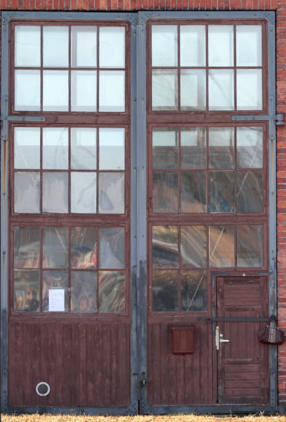 istock Big doors with a lot of window frames 1134672028