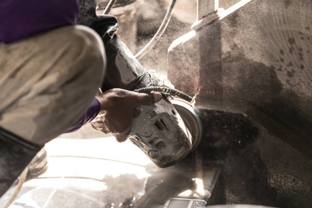 istock Midsection Of Man Working With Machine At Construction Site 1134675181