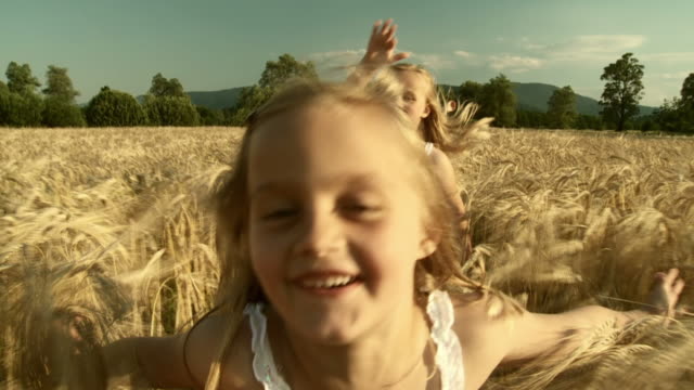 HD SLOW-MOTION: Running In Wheat
