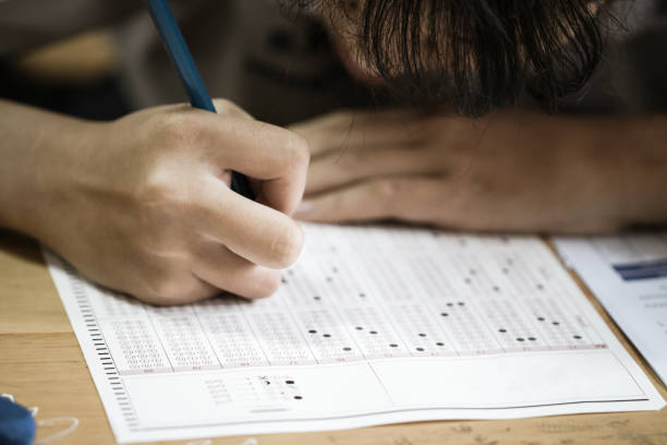Are You Ready For Exam written on note with marker pen and various stationery. Business concept