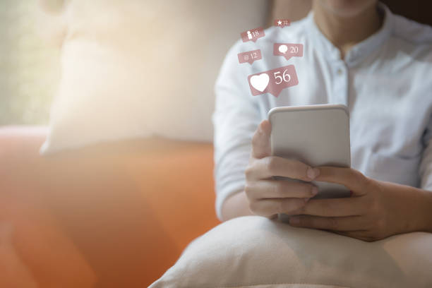 istock Woman hand using smart phone for social midia and ecommerce concept 1134687735