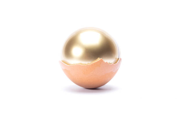 istock The golden inside egg on white background isolated 1134693605