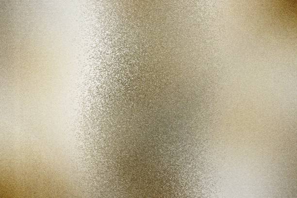 istock Reflection of brown rough metal, texture background 1134699156