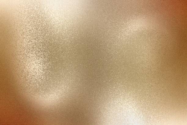istock Shiny orange steel sheet, abstract texture background 1134699159
