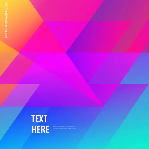 Vector illustration of Colorful geometric background