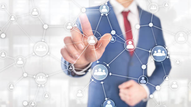 istock HR human resources management concept corporate organisation structure mixed media double exposure virtual screen 1134701883