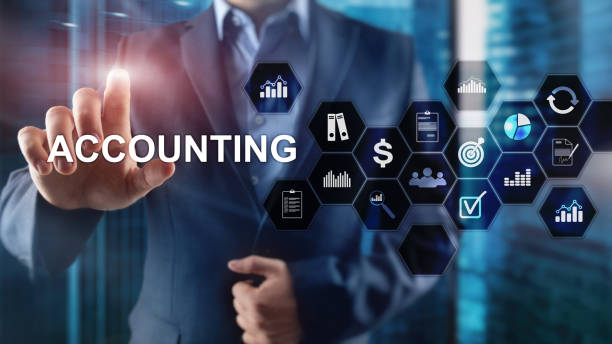 istock Accounting, Business and finance concept on virtual screen. 1134701887