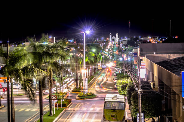 ENG: Panoramic in downtown Lucas do Rio Verde, Mato Grosso, MT, Brazil.EN-BR: Panoramic in the city center of Lucas do Rio Verde, Mato Grosso, MT, Brazil.
