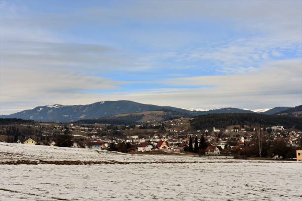istock Village Field Churches in Carinthia 1134706109