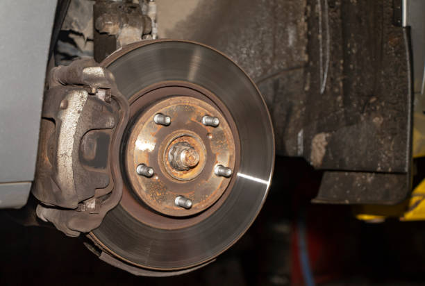 istock Brake disk of the car. 1134707227