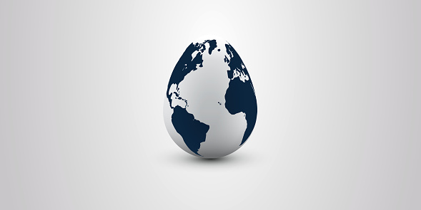 Abstract Globe Concept - Illustration in Editable Vector Format