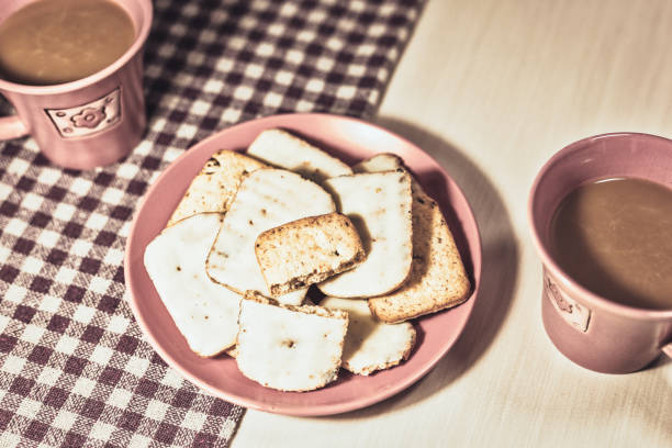 istock Cookies and coffee for two in vintage style 1134720135