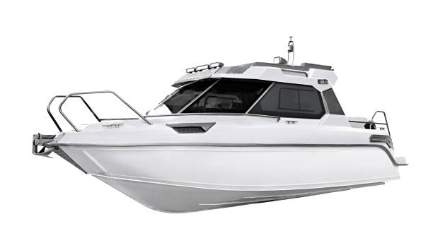 l'immagine della barca a motore - speedboat leisure activity relaxation recreational boat foto e immagini stock