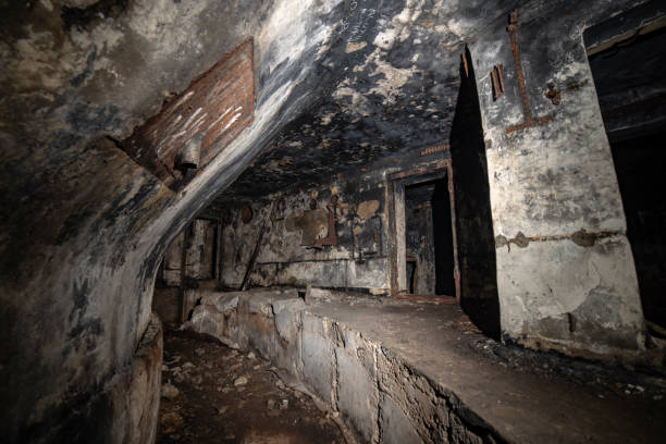 istock abandoned corridors of post soviet rocket launch base in latvia 1134722641