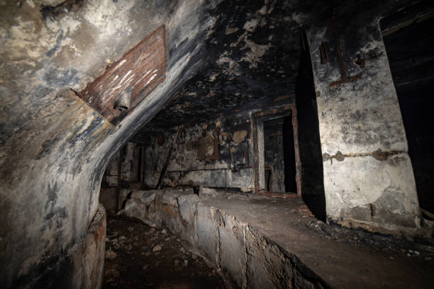 istock abandoned corridors of post soviet rocket launch base in latvia 1134722642