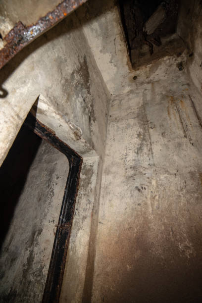 istock abandoned corridors of post soviet rocket launch base in latvia 1134722693