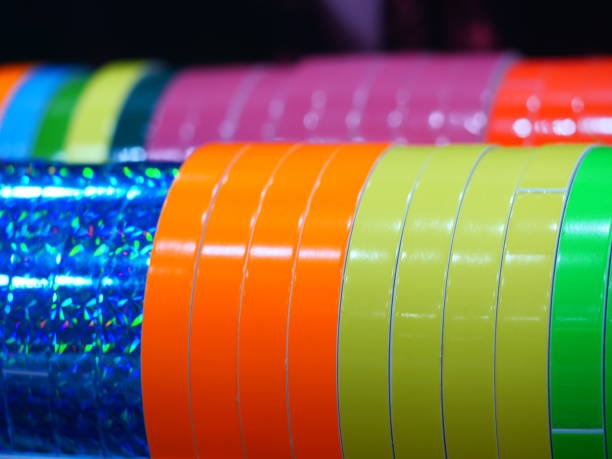 istock Many rolls sticky tape on shelf 1134726444