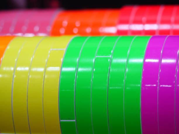 istock Rolls of brightly colored sticky tape 1134726487