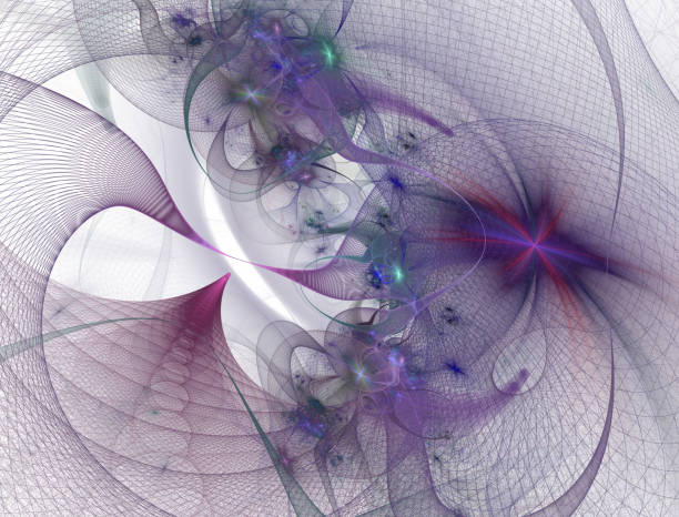 istock Wireframe tunnel fantasy illustration. Image of distorted holographic pearly neon mesh. 1134739082