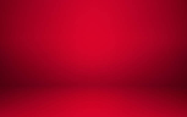 空の赤いスタジオルームのインテリア。写真撮影やプレゼンテーションのためのクリーンなワークショップ。ベクトルイラストレーション - red backgound点のイラスト素材／クリップアート素材／マンガ素材／アイコン素材
