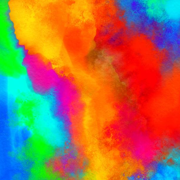 istock Multicolored abstract background, water color effect, texture, galaxy shape, digital illustration 1134742788