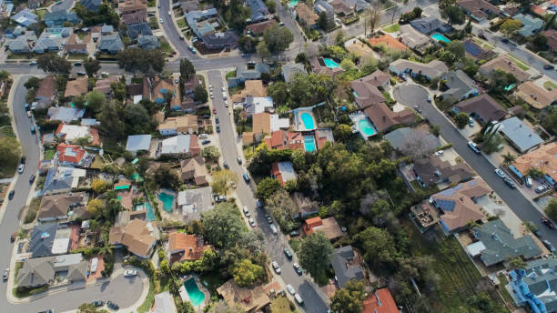 istock Aerial of middle class homes 1134746540