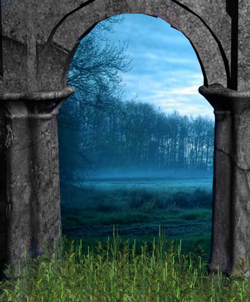 istock an entrance arch leading to nature or forest 1134749619