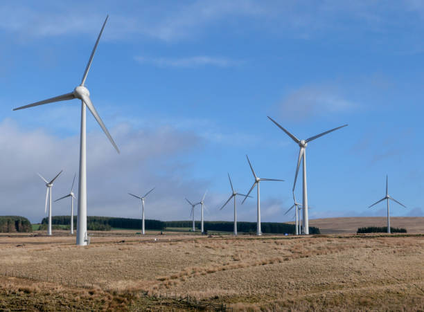 istock Wind turbines on an open hill in Scotland 1134750175