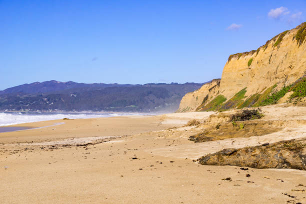 istock The Pacific Ocean coast and beach in Half Moon Bay, California 1134761876