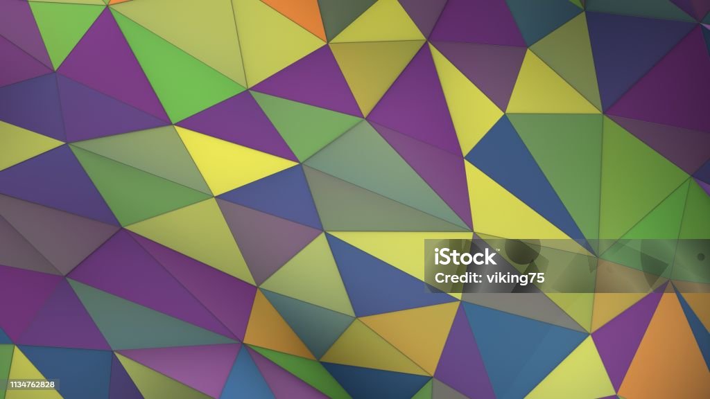 Spring Background Triangles Template Multicolor Spring Summer Color Palette Plexus Abstract Geometric ...