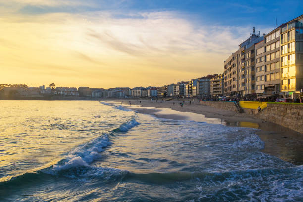 istock Sanxenxo city seafront 1134768652
