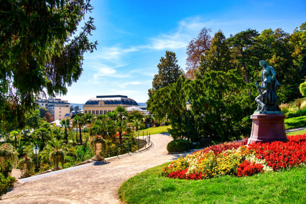 istock Spa park in Baden near Vienna, Austria 1134770864