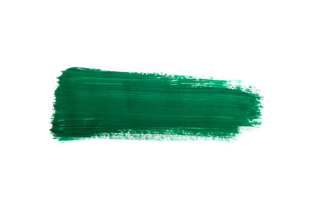 istock green brush stroke with watercolors 1134771210