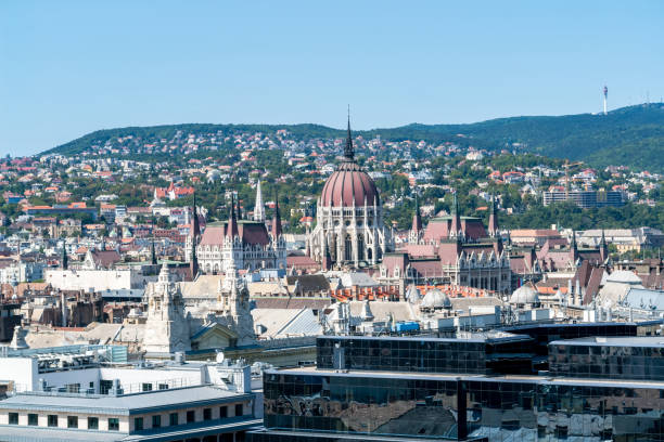 istock Hungarian Parliament from St. Stephen's Basilica - Budapest 1134773761