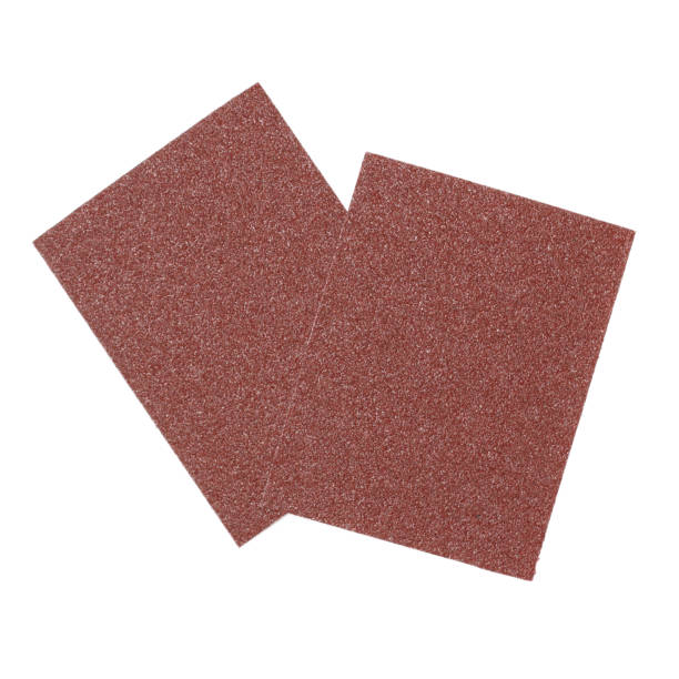 Close up sandpaper isolated on white background