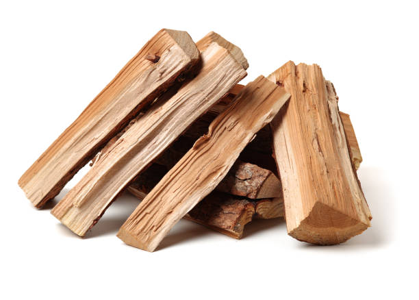 istock Pile of firewood isolated on a white background 1134783152