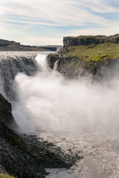 Dettifoss Waterfall in Iceland on summer