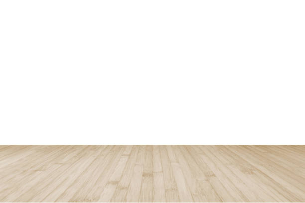 istock Wood floor in sepia brown with empty white wall interior background 1134789732