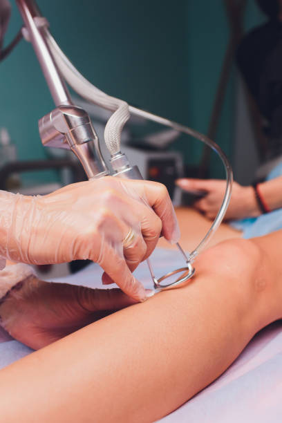 istock Beautician making injection in woman's face, closeup. Biorevitalization procedure. 1134790068