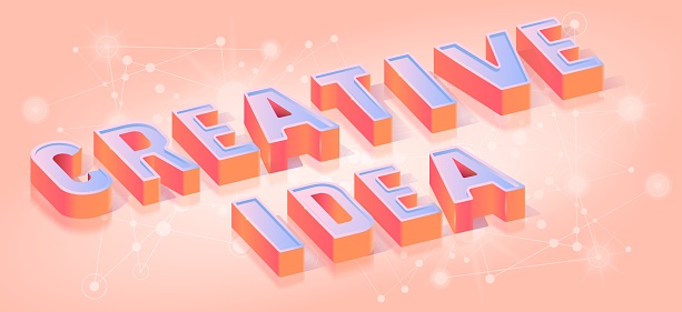 Title Text Inventive Creative Idea Text Title Isometric Vector Template Stock Illustration ...