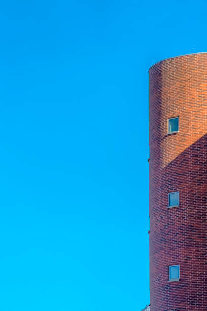 istock Cylindrical building against sky on a sunny day 1134795706