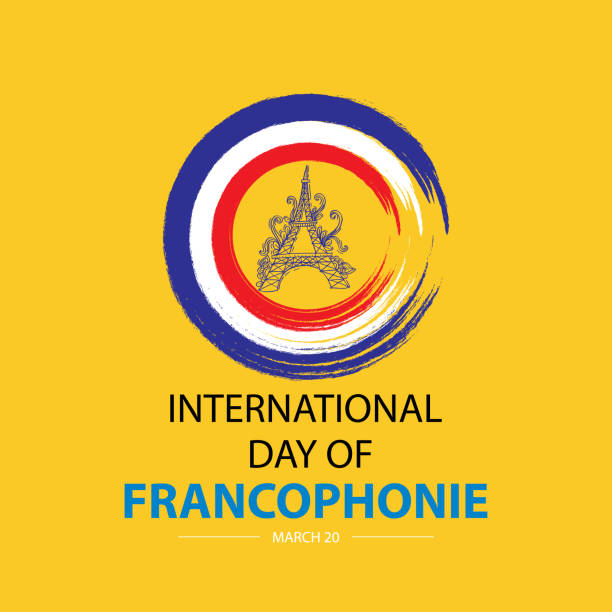 ilustrações, clipart, desenhos animados e ícones de dia internacional da francofonia - oif