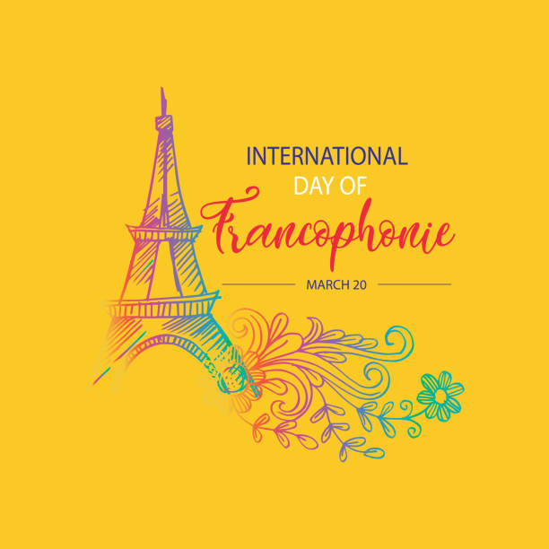 ilustrações, clipart, desenhos animados e ícones de dia internacional da francofonia - oif