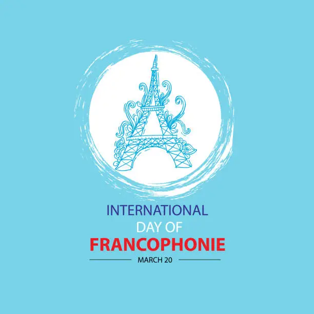 Vector illustration of international day of francophonie