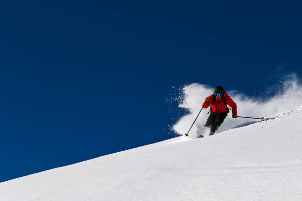 istock Skiing fresh powder in Whistler, Canada 1134803921