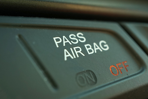 shot of word airbag