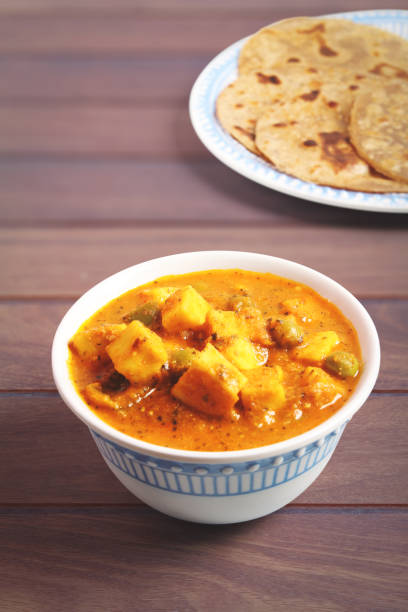 istock Home made Paneer Butter Masala with chapathi 1134821256